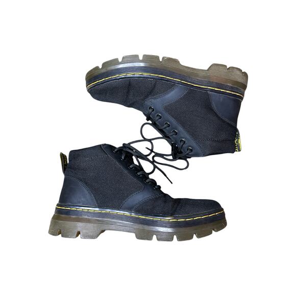 Dr. Marten’s Men’s Black Woven ‘Bonny’ Poly Casual Lace Up Combat Boots Size 5 - Picture 3 of 9